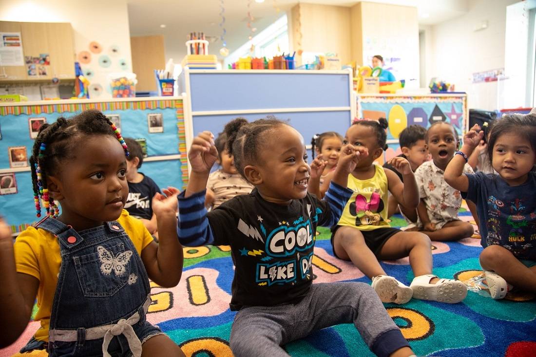 students at guadalupe center's new van otterloo campus in immokalee, florida.