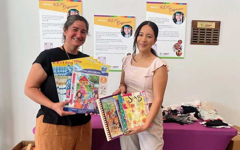 school supply drive ellie ramirez and elizabeth cuevas updated