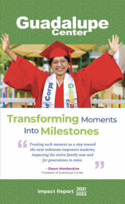 Transforming Moments into Milestones impact report 2022 cover